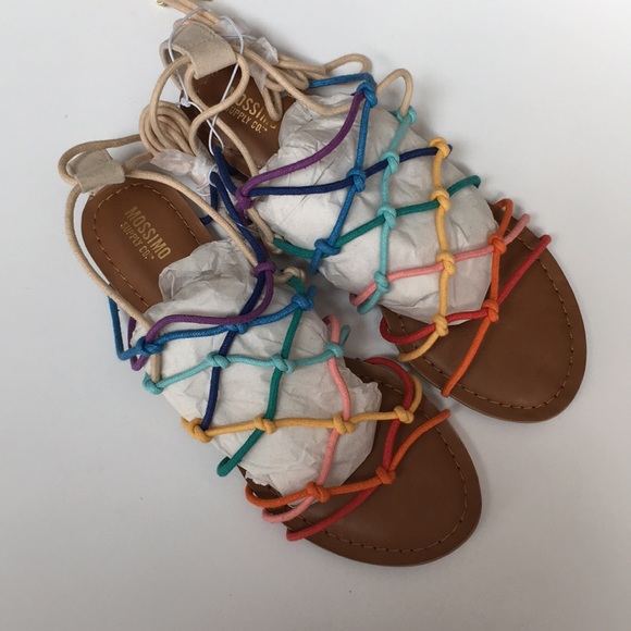 Mossimo Kassandra Gladiator Sandals Rainbow New - Picture 5 of 6
